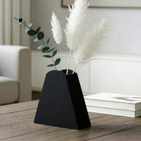 Petra Vase schwarz Petra Vase schwarz