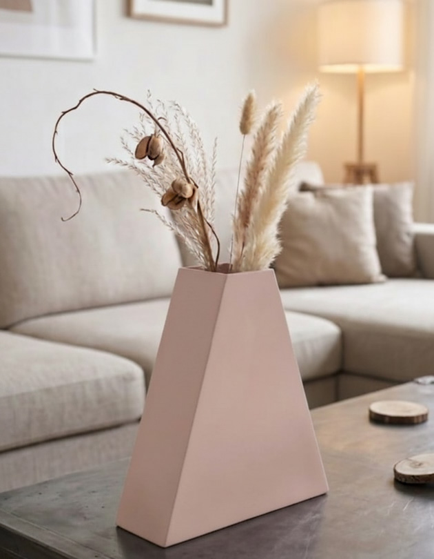 Ziggurat Vase beige Ziggurat Vase beige