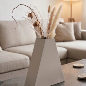 Ziggurat Vase grau Ziggurat Vase grau