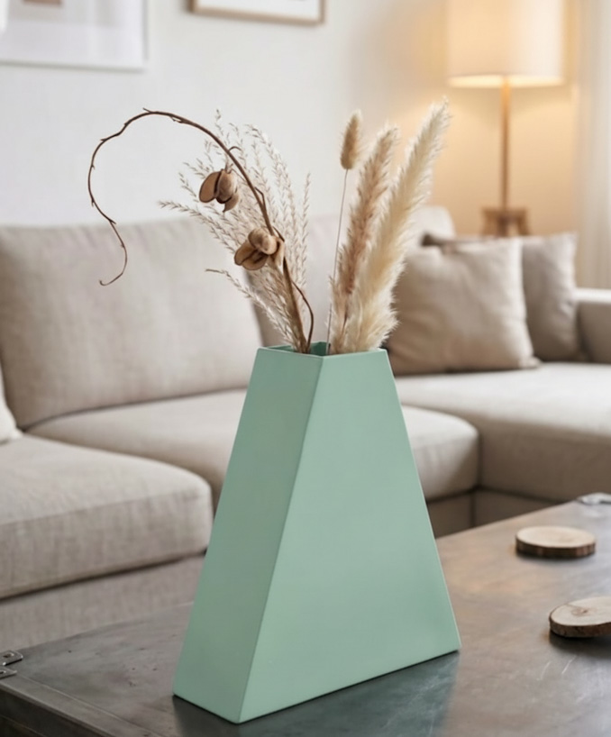 Ziggurat Vase grün Ziggurat Vase grün