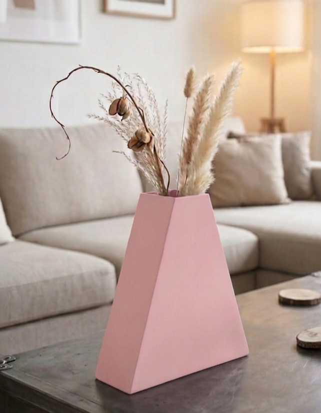 Ziggurat Vase rose Ziggurat Vase rose