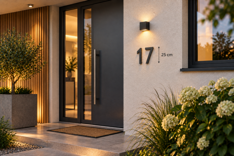 HAUS mit NUMMER 2 mm Stahl HAUS mit NUMMER 2 mm Stahl