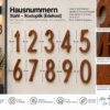 HAUSNUMMERN 2 mm Rostoptik