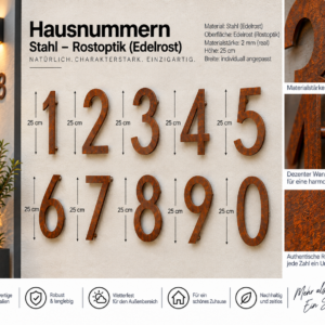 HAUSNUMMERN 2 mm Rostoptik